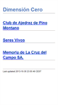 Mobile Screenshot of dimensioncero.com